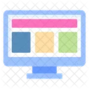 Site Layout Pagina Da Web Ícone
