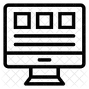 Site Layout LCD Ícone