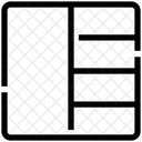 Layout empilhado  Ícone