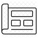 Layout Design Modelo Ícone
