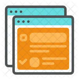 Layout Page Template  Icon