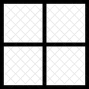 Quadrado Quatro Layout Quadrado Layout Ícone