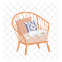 Lazy Cat Lying On Chair Icon