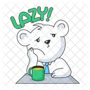 Lazy Feeling Lazy Day Lazy Bear Icône