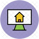 Lcd Screen House Icon