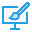 Lcd Brush Paint Icon