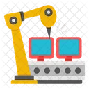 LCD Produktionslinie Forderband Gepackband Symbol