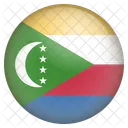 Les Comores Drapeau Icône