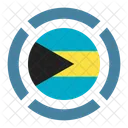 Les Bahamas Drapeau Icône