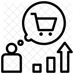 Le consommateur augmente  Icône