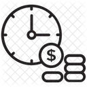Le Temps Cest De Largent Gerer Largent Economiser De Largent Icône