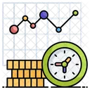 Finances Temps Argent Icône