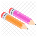 Lead Pencils Stationery Writing Icon