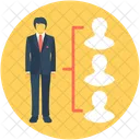 Leader Manager Collaboration Icon