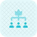 Leader Hierarchy People Hierarchy Organization Structure Icon