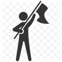 Leader Flag Waving Flag Icon