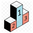 Leaderboard Ranking Podium Position Ranking Icon