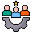 Leadership Gear People Icon