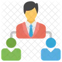 Leadership Personal Connection Working Relationship Icon