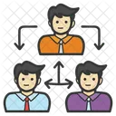Leadership Team Collaboration Coworkers Icon