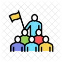 Employees Leadership Color Icon