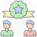 Leadership Excellence Lineal Color Icon Icon