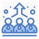 Leadership Growth Team Growth Leadership Icon