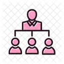 Leadership Team Management Icon
