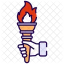 Leadership Torch Leadership Achievement Way Icon