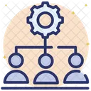 Leadmanagement Personalmanagement Teamkonfiguration Symbol