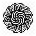 Leaf Spiral Swirl Nature Icon