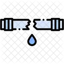 Leak Broken Pipe Line Icon