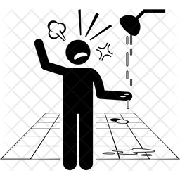 Leakage Shower Icon