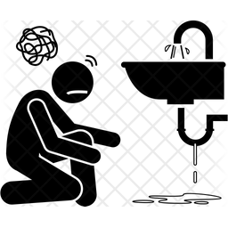 Leakage Sink Pipe Icon