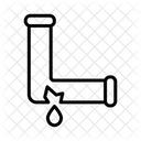 Leaking Pipe Plumbing Icon