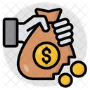Leaking Money Money Sack Cash Icon