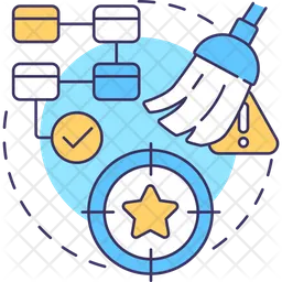 Lean project management Icon - Download in Colored Outline Style