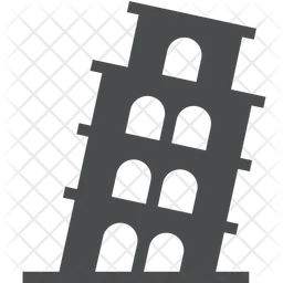 Leaning Tower Of Piza  Icon