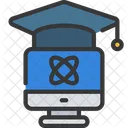 Learn Computer Science Online Graduation Online Education Icon