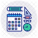 Learn Calendar Clock Icon