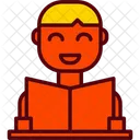 Learner Pupil Reading Icon
