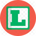 Learner Sign Driving School Icon