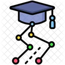 Learning Graduation Route Icon