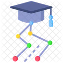 Learning Graduation Route Icon