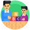 Alphabetic Blocks Learning Blocks Primary Education Icon