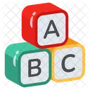 Blocks Alphabets Educational Icon
