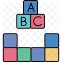Learning Blocks Blocks Toy Icon