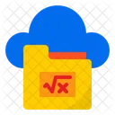 Learning Folder Math Folder Cloud Icon