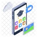 Mobile Learning Online Education Learning Interface Icon