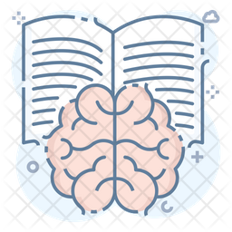 Learning Mind Icon - Download in Colored Outline Style